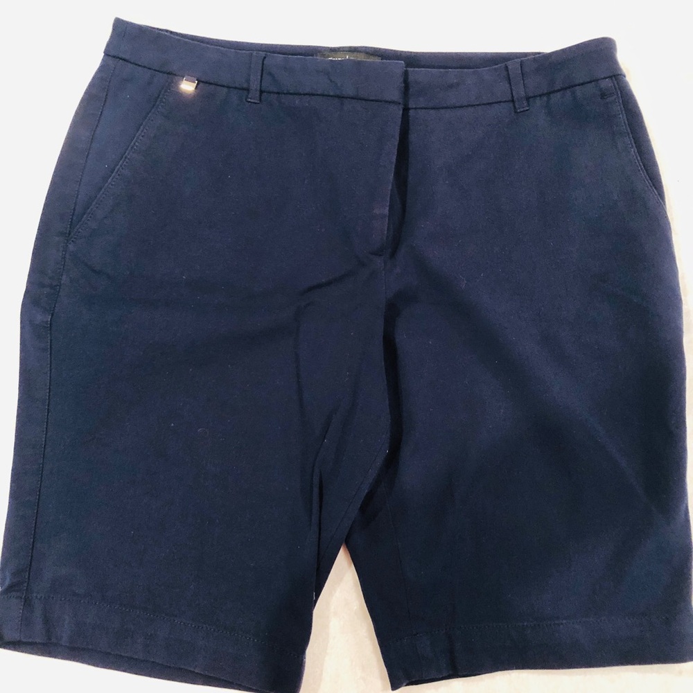 White House Black Market WHBM Bermuda Shorts - Navy
